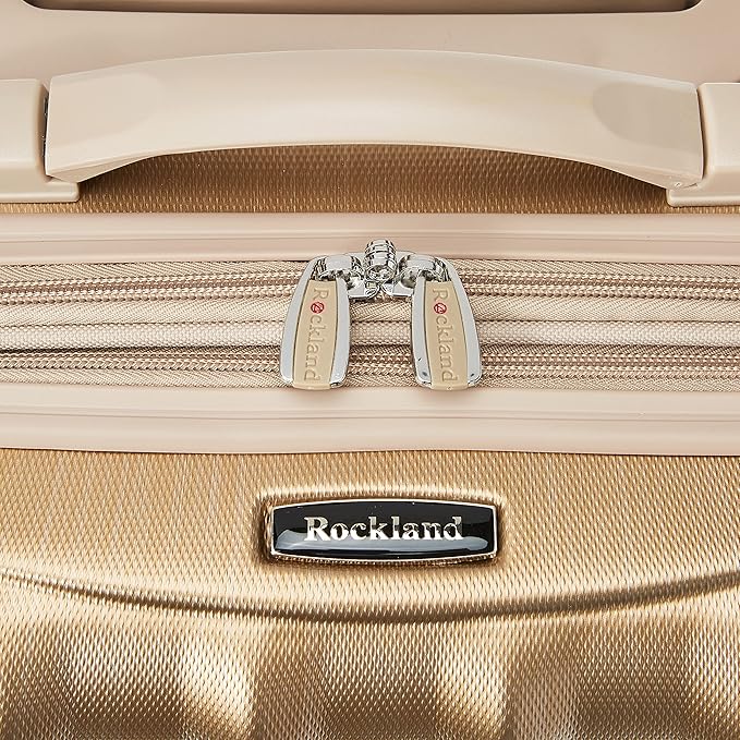 Rockland Melbourne Hardside Expandable Spinner Wheel Luggage, Carry-On 20", Bronze