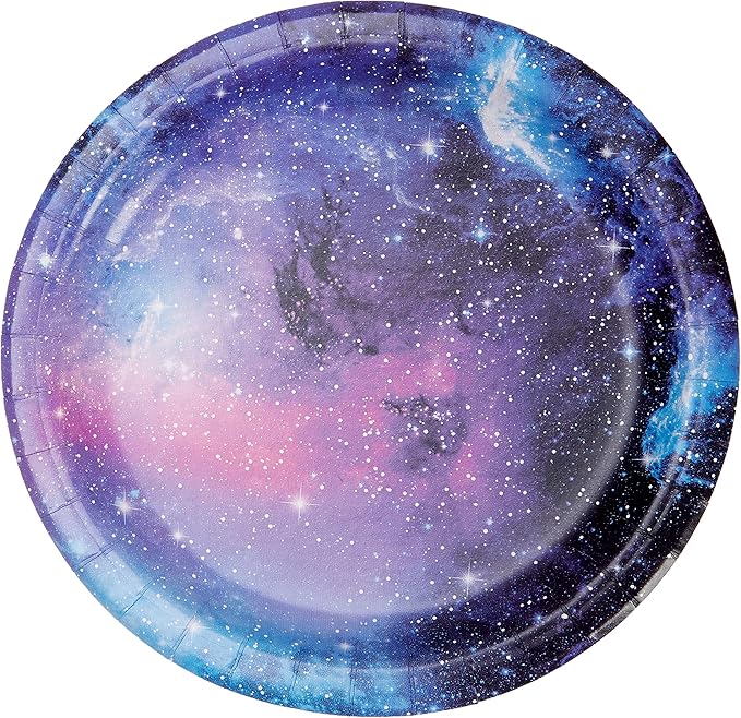 Creative Converting Galaxy Round Paper Dessert Plates